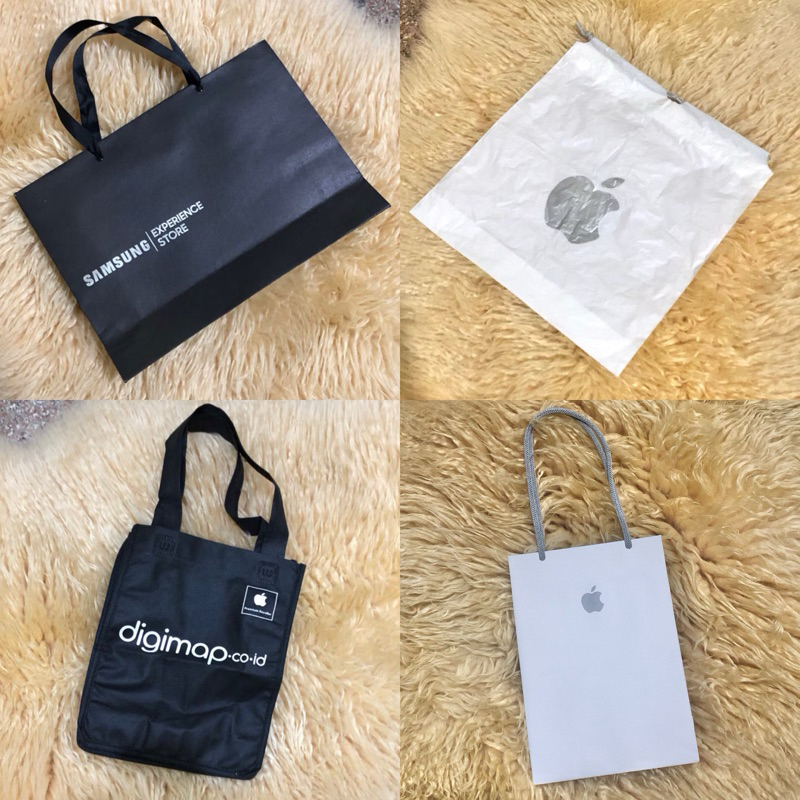 Paper Bag Samsung, Apple Store, Digimap Kotak Kado Gift Bag