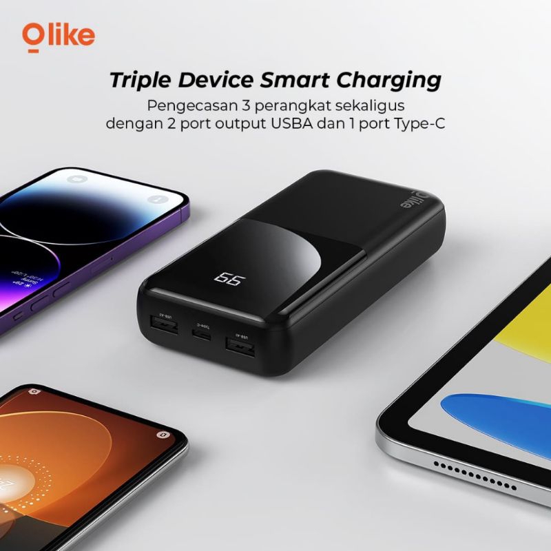 Powerbank P401 20000MAH 22.5W VOOC Usb+Type C Olike