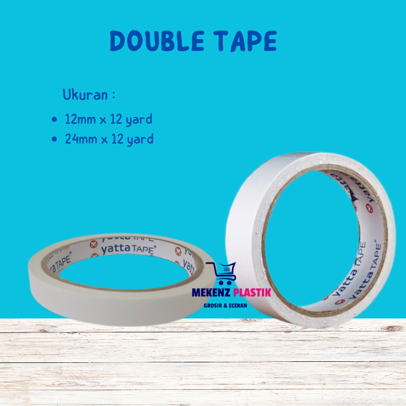 

Isolasi Double Tape 12mm - 24mm x 12 yard l Selotip Doubletape