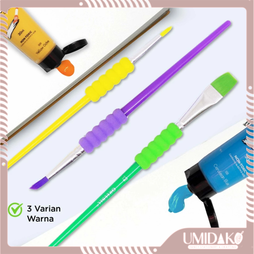 

[UMIDAKO] GREEBEL KUAS LUKIS BRUSH PAINT SET / BRSH-24-3A