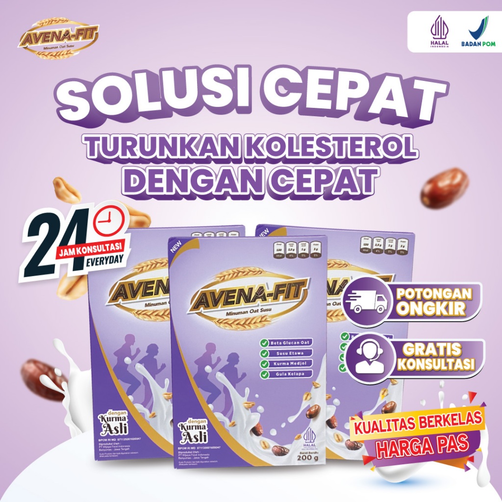 

Avena Fit 3 Box - Susu Sereal Oat Ampuh Atasi Kolesterol Tinggi Dan Sehatkan Jantung