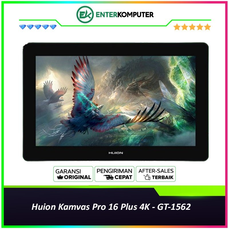 Huion Kamvas Pro 16 Plus 4K - GT-1562 Drawing Tablet