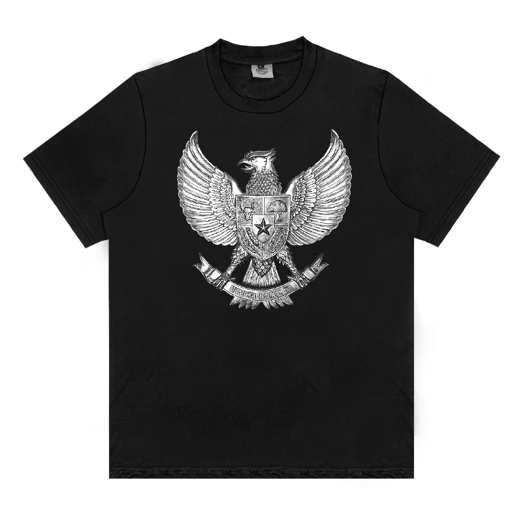 Someone Tshirt Black Garuda 418D Baju Kaos