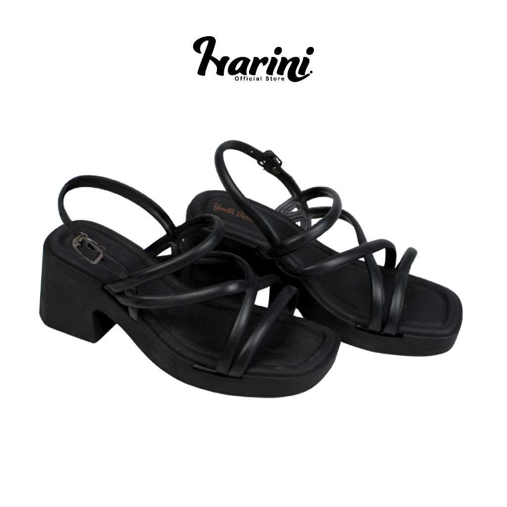 Sandal Wedges Tali Jelly Import Balance Bahan PCU Sandal Tinggi Wanita Murah 2317