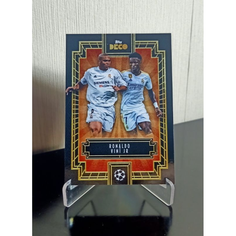 Ronaldo R9 & Vini Jr, Topps Deco Soccer Card