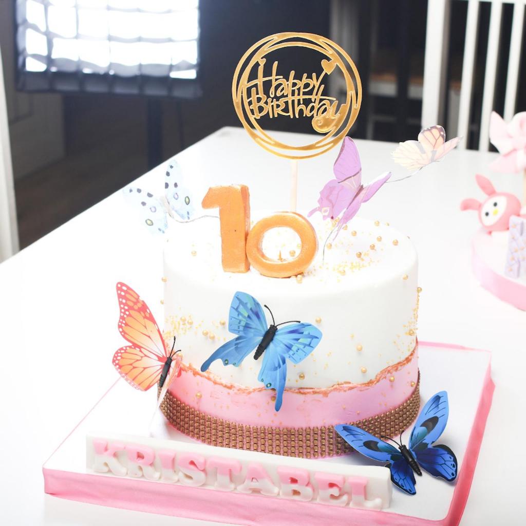 

Kue Ulang tahun/Birthday Cake/Kue Ultah Tema Kupu-Kupu/Kue Tema Butterfly/Butterfly Cake