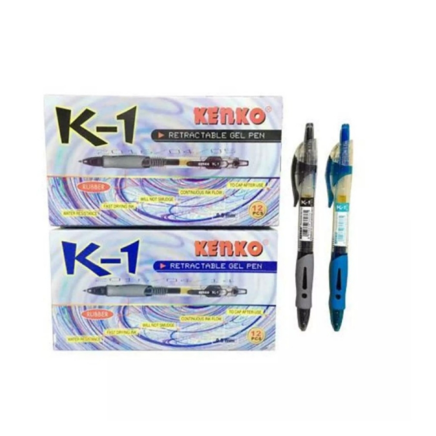 

[ PACK ] Pulpen Ballpoint Gel 0,5 - Kenko K-1 MURAH!