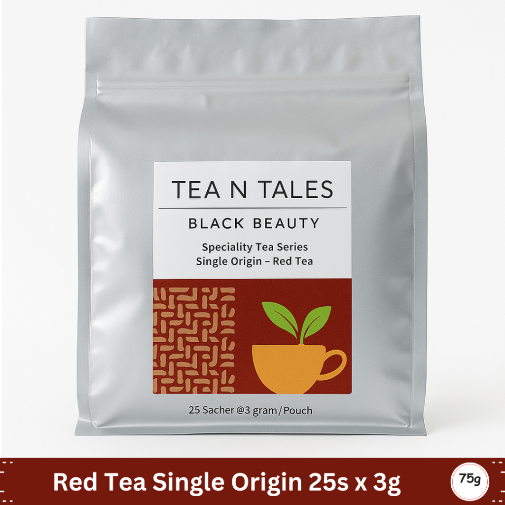

Tea N Tales Black Beauty Red Tea Single Origin (25 Sachet x 3g) Teh Premium Rasa Kuat & Aromatik