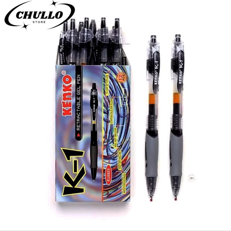 

Pulpen GEL KENKO K1 / Retractable Gel Pen(12 pcs)
