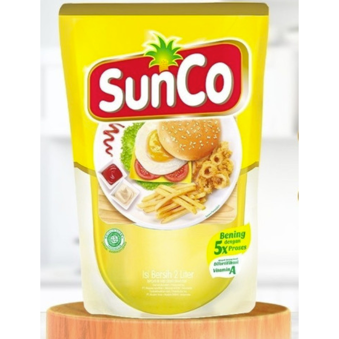 

SUNCO MINYAK GORENG 2 LITER KEMASAN REFILL / SUNCO 2 LITER