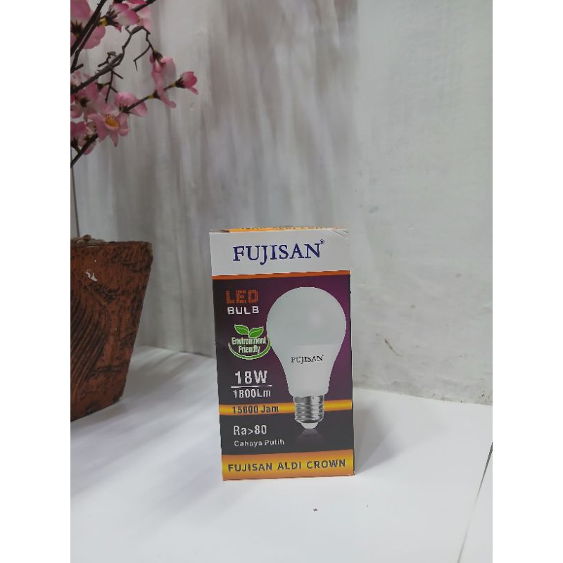 lampu led bulb fujisan aldi crown 18 watt
