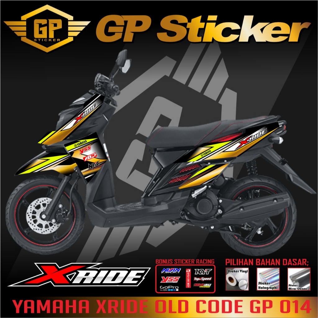 Striping x ride lama xride old stiker sticker Yamaha X ride X-RIDE  old kualitas bagus 014