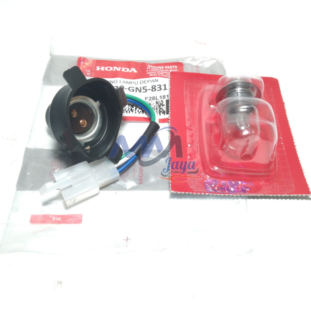 Fitting Lampu Honda Supra Astrea Grand Supra Fit New Beat Carbu Vario + Bohlam Depan Lampu Pitting