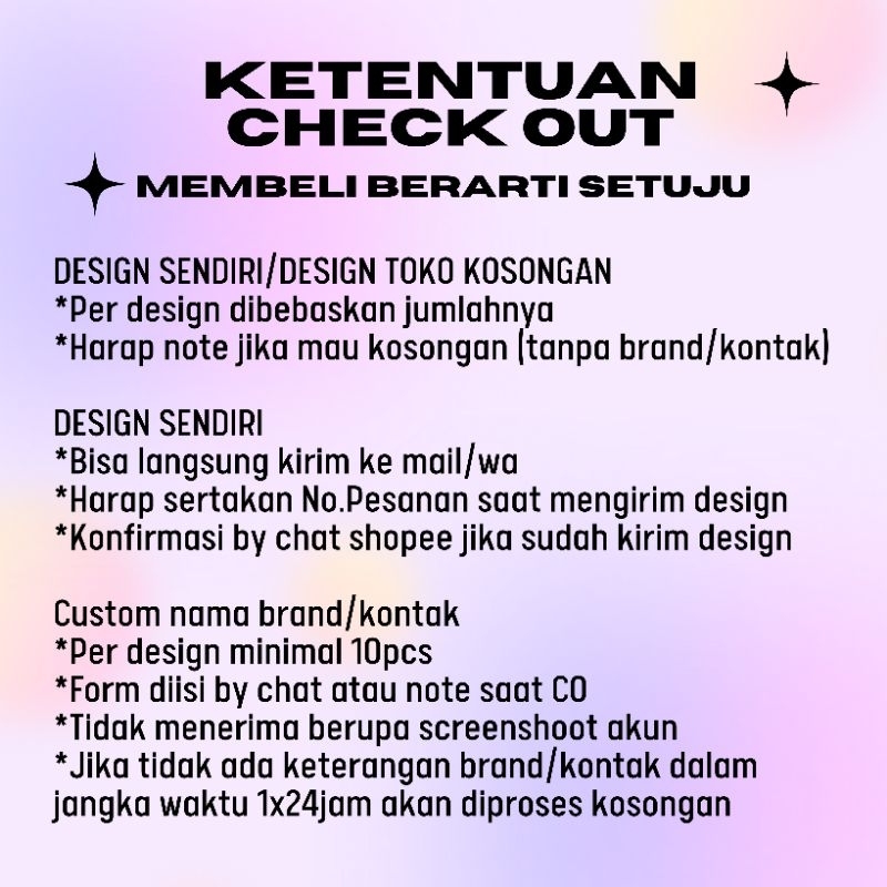 

CUSTOM ALAS PACKING BOLAK BALIK / 2 SISI 260gsm