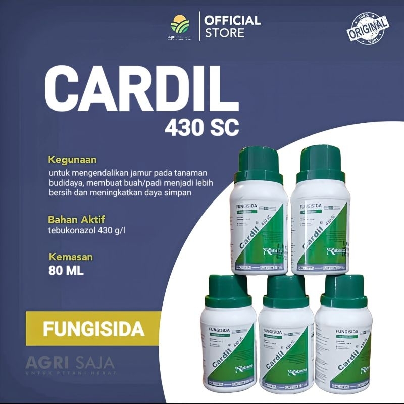 Fungisida CARDIL 430SC 80ml Ba: Tebukonazol 430 g/l