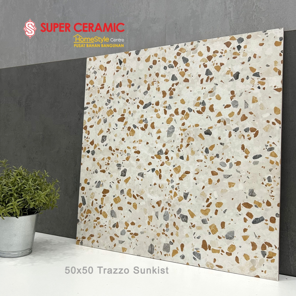 HABITAT 50x50 Keramik Lantai - TRAZZO SUNKIST KW1