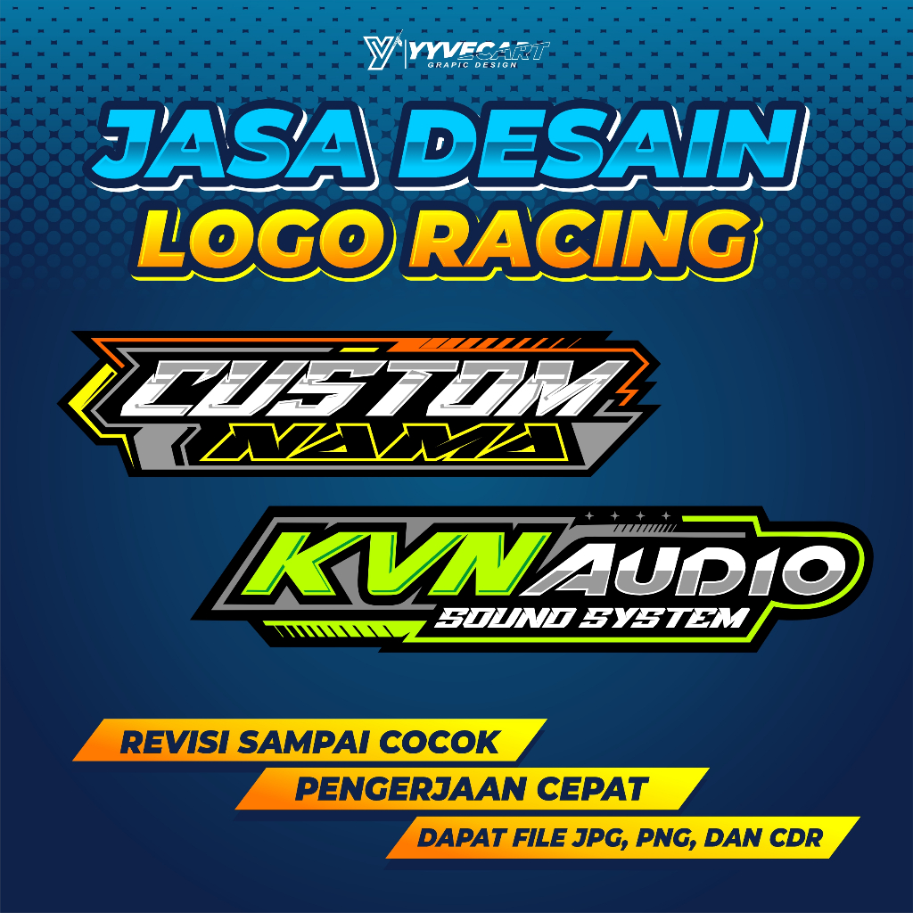 JASA DESIGN LOGO RACING, LOGO BENGKEL, LOGO SOUND SYSTEM, LOGO KOMUNITAS.