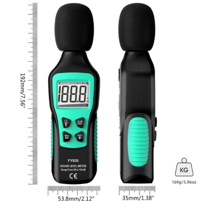 DB meter fuyi fy826 / digital sound level meter fuyi FY826 + led
