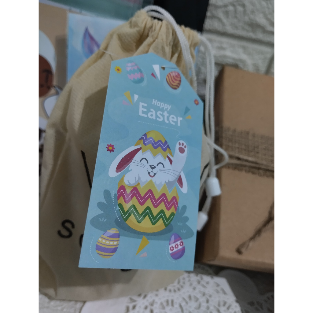 

Hang Tag Gantung / Stiker Tema Paskah Happy Easter