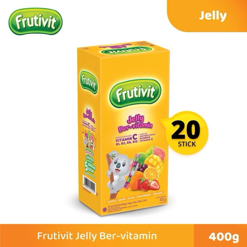 

FRUITI VIT JELLY RASA BUAH 1 BOX ISI 20 PCS