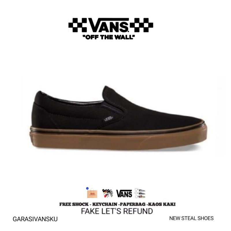 Vans Slip On Classic Black Gum