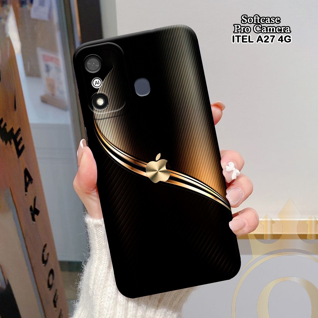 Softcase ITEL A27 4G - ORORA - Casing ITEL A27 4G  - Motif case Logo - ITEL - Softcase ITEL A27 4G  