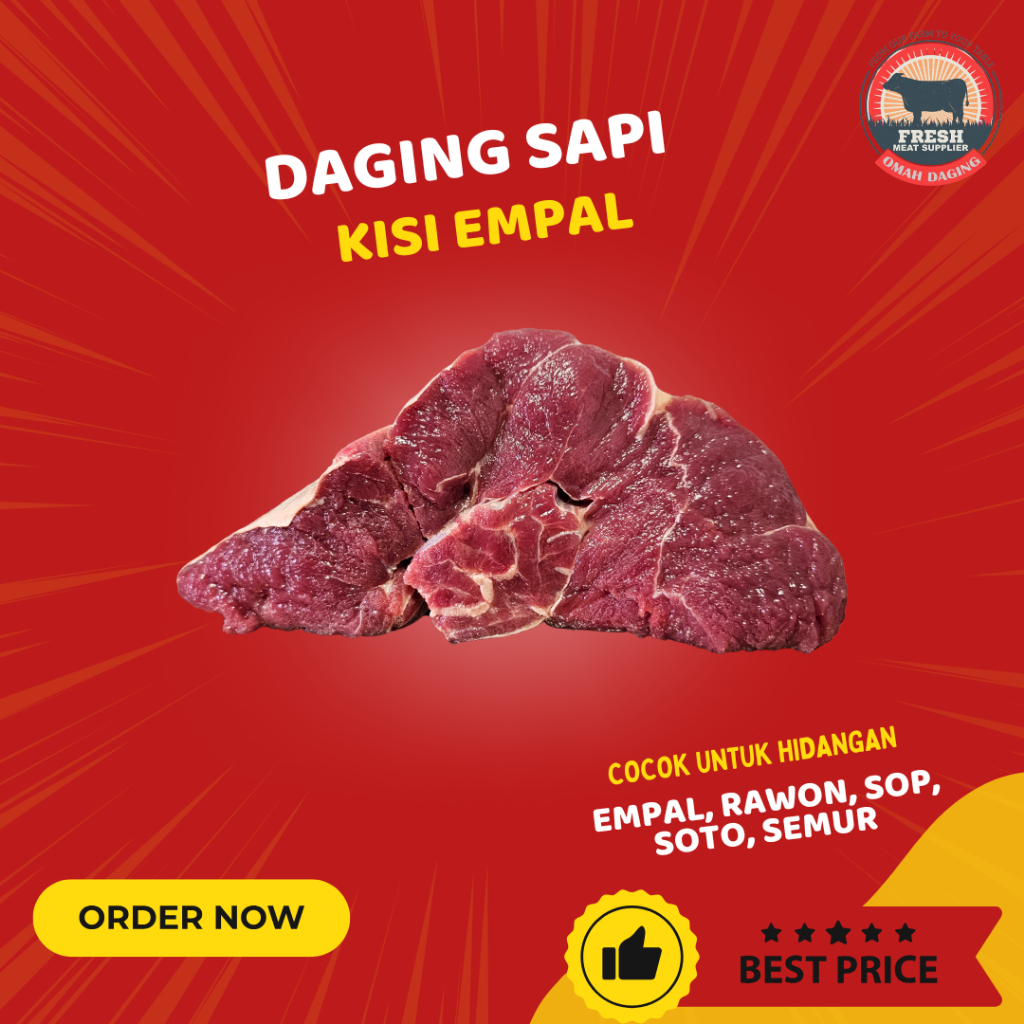 

DAGING SAPI KISI EMPAL KISI SENGKEL FRESH HALAL