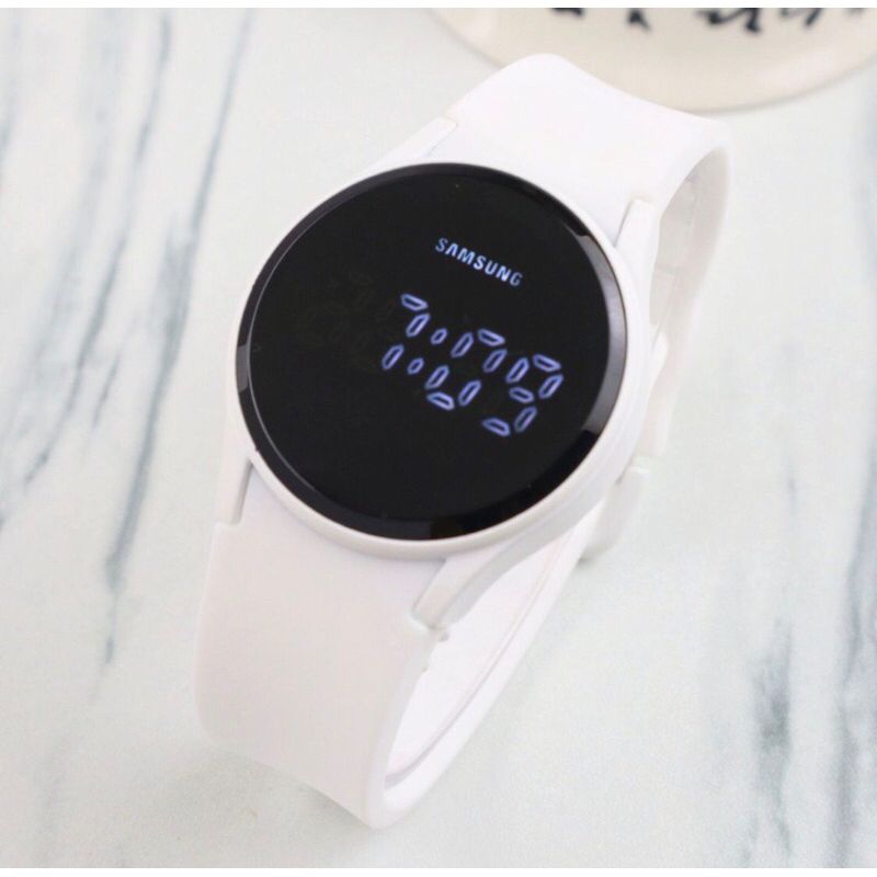 Jam Tangan Pria/Wanita Samsung Screen Digital Original BOX Exclusive Rubber