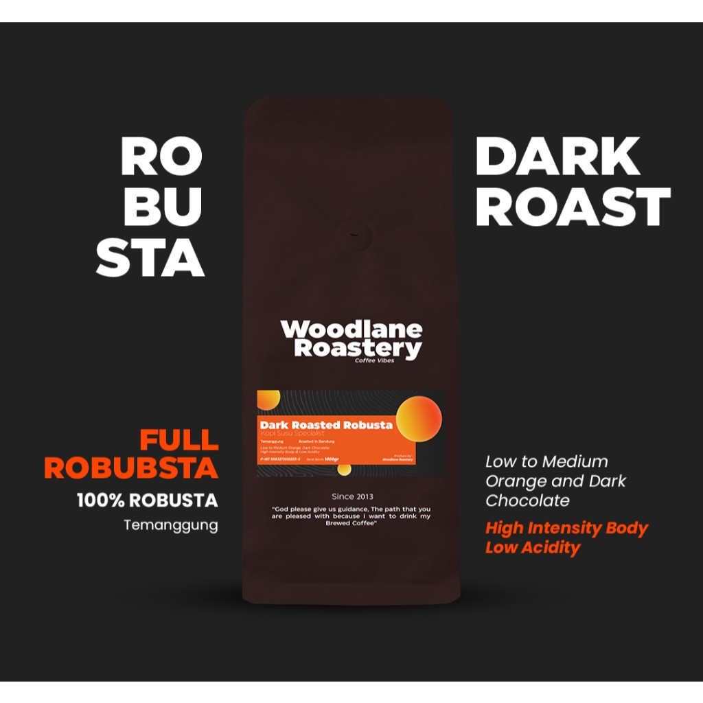 

DARK ROAST ROBUSTA | Kopi Susu Specialist | 100% Robusta | Woodlane Roastery