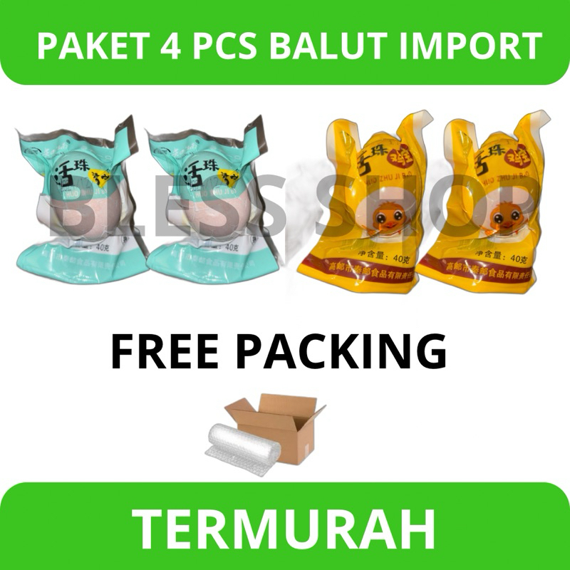 

(READY STOCK-WAJIB BACA DESKRIPSI) - Telur Balut Vacuum - Import China (Harga 4 PCS)