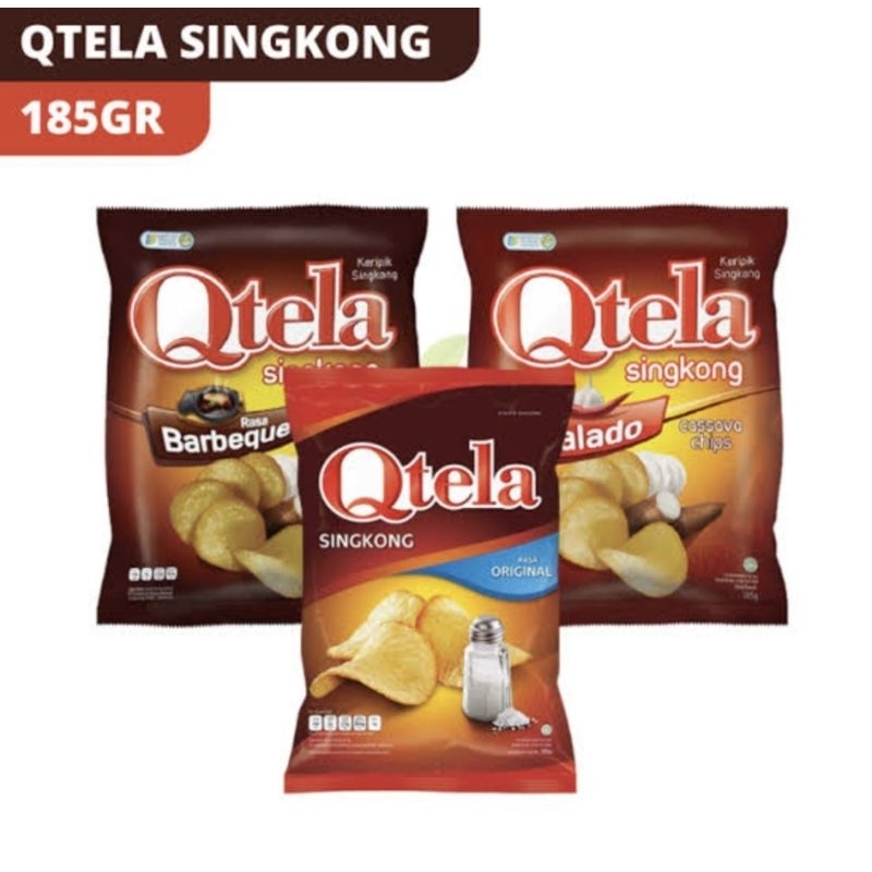 

Qtela Keripik Singkong Original / Balado / BBQ 185 gr