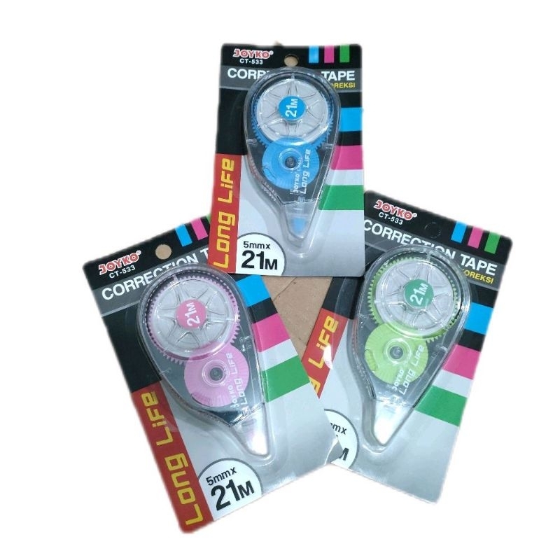 

JOYKO CT 533 Correction Tape, Tip X pita putih 21meter x 5mm