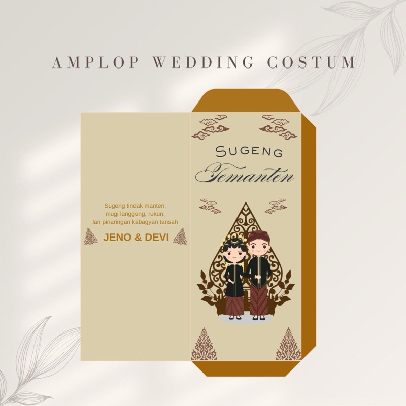 

Costum amplop Wedding (PO 3 hari)