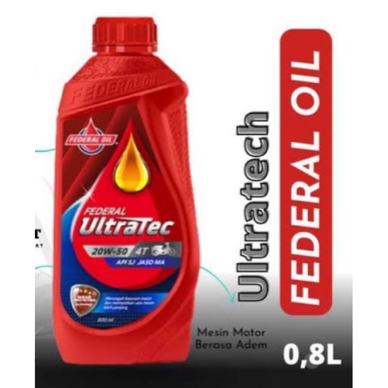 OIL OLI MOTOR FEDERAL ULTRATEC 800ML 20w-30 BEBEK GRAND SUPRA DLL