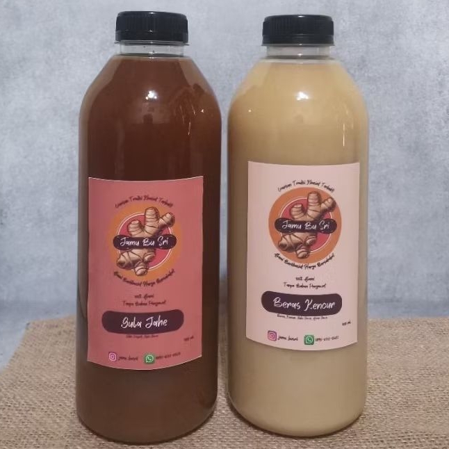 

Paket Bundling 2 botol (1 Liter) Mix Jamu Bu Sri