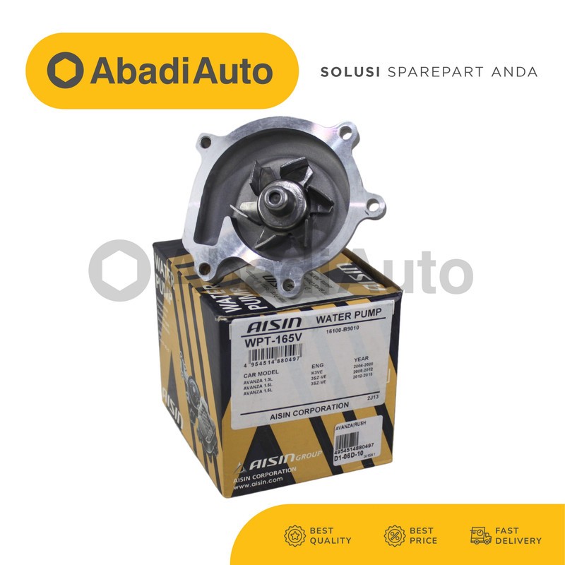 Water Pump Avanza|Rush (Wpt-165V/16100-B9010) Aisin