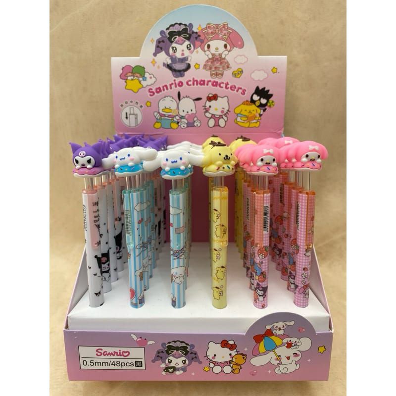 

Pulpen Gel Sanrio kepala putar premium / Pen Hello kitty / pulpen kuromi melody cinamorol