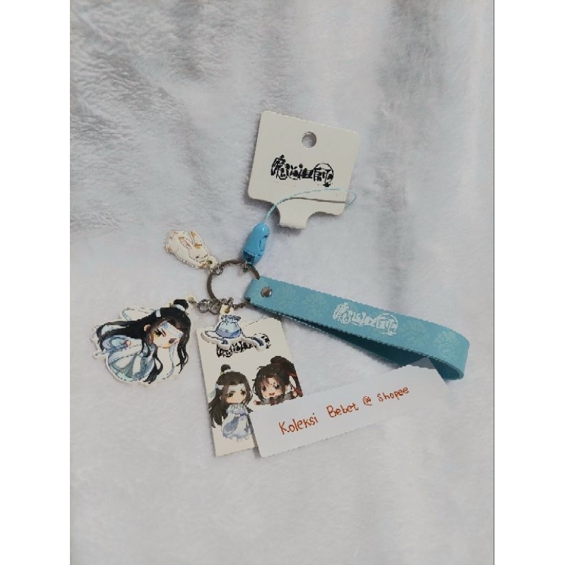 [READY] MDZS x Miniso Lan Wangji Rubber Strap Keychain Official Mo Dao Zu Shi