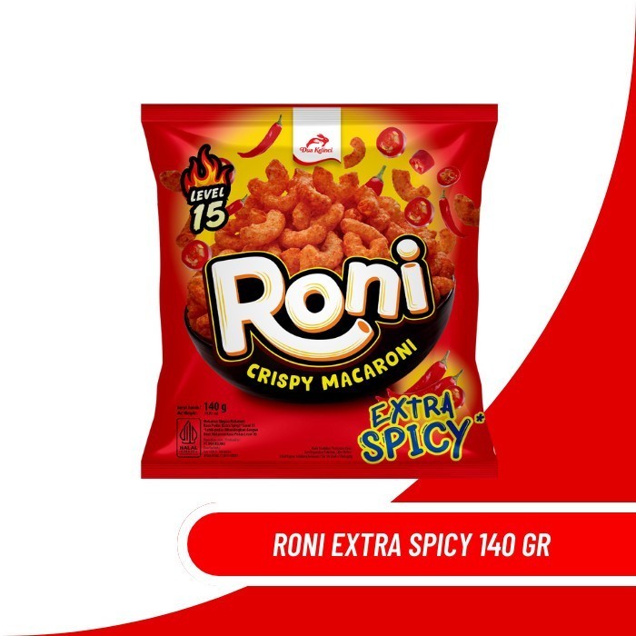 

Roni Extra Spicy Level 15 Makaroni 140 gram