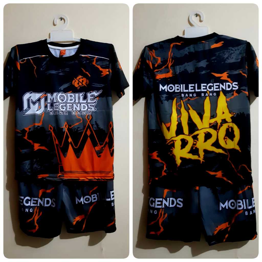SC COLLECTION / SETELAN BAJU ANAK FREE FIRE TEAM SQUAD RRQ | SETELAN BAJU ANAK TEAM RRQ EVOS ML FF O
