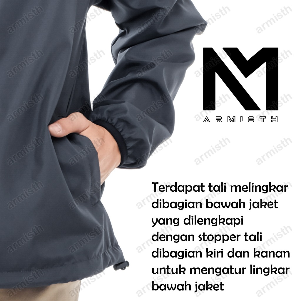TERBARU Armisth Jaket Outdoor Olahraga Parasut Premium Jacket Running Jacket Mendaki