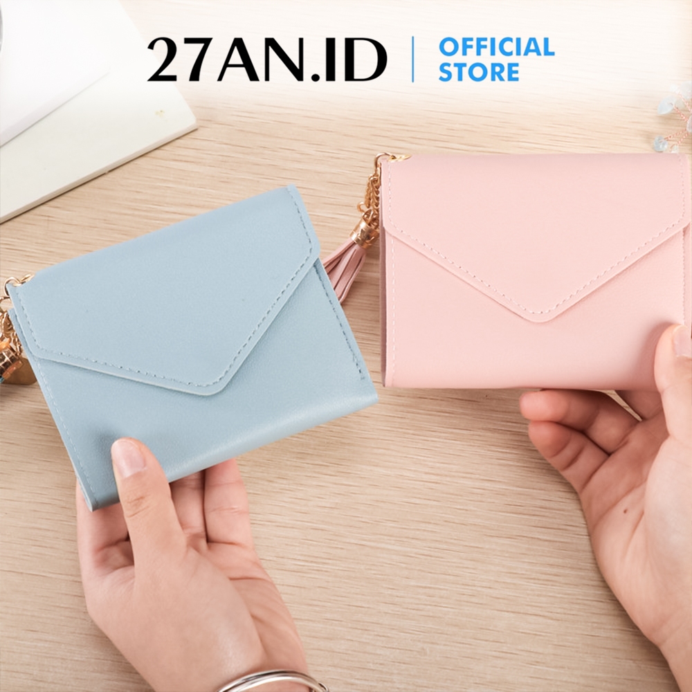 termurah ( 27an.id ) dompet lipat wanita 8602 dompet mini wanita simple / dompet wanita korean stye