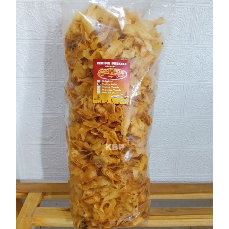 

Keripik Brekele Singkong Rasa Pedas Asin Daun Jeruk