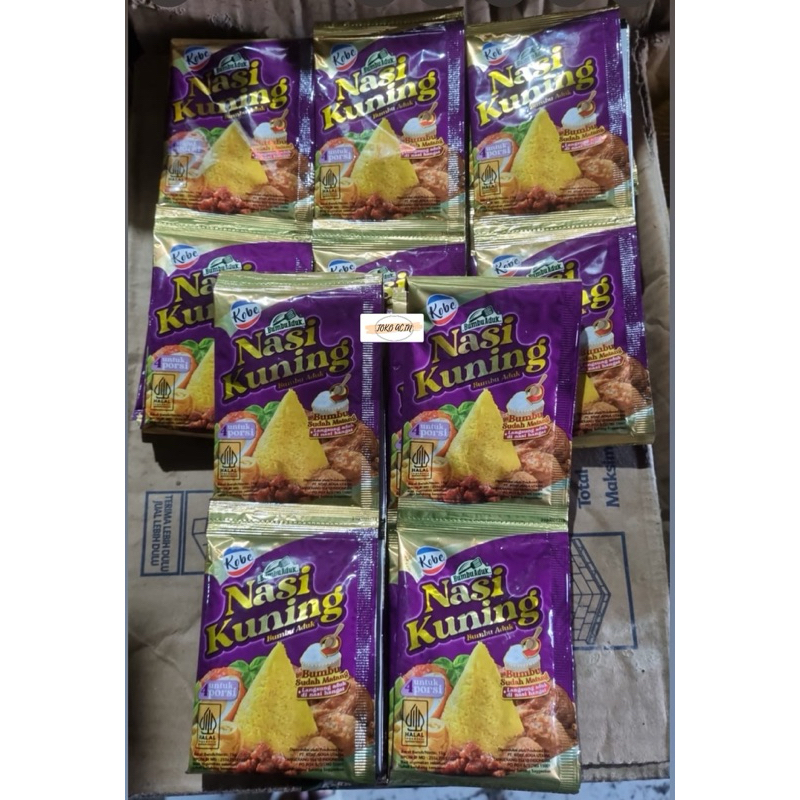 

Kobe bumbu nasi kuning instant, bumbu nasi kuning serbaguna