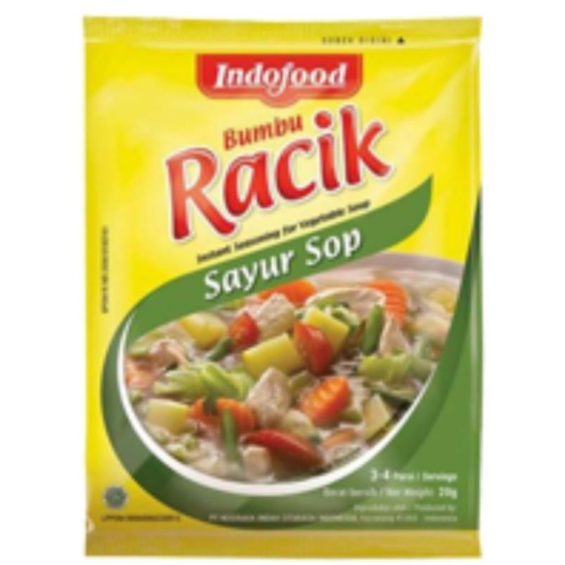 

Indofood Bumbu Racik Sayur Sop 1 renteng 10 bungkus