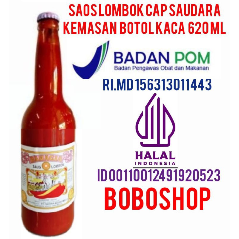 

SAOS LOMBOK CAP BAHAGIA KEMASAN KACA 620 ML