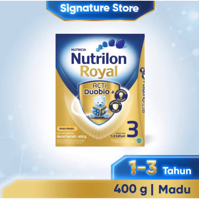 

Nutrilon Royal Acti Duobio 3 Vanilla Bubuk 400 gr