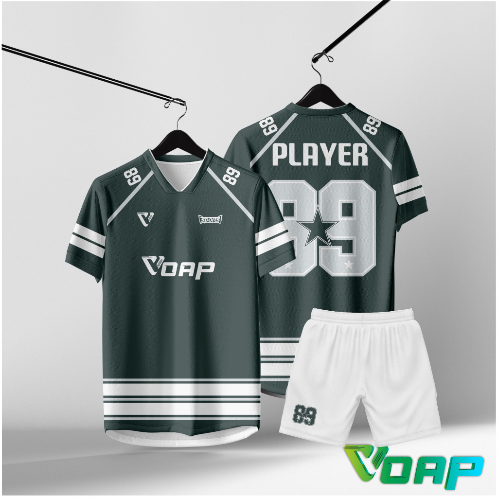 JERSEY FUTSAL JERSEY BAJU BOLA Baju Futsal Nama CUSTOM FULL PRINTING GRATIS NAMA LOGO DAN SPONSOR
