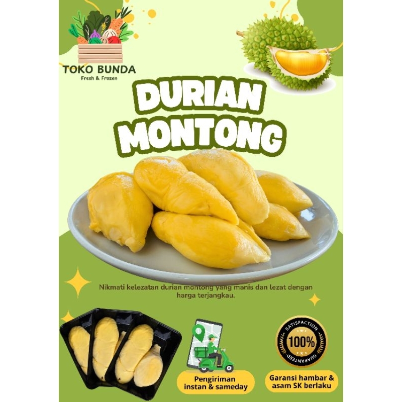 Durian Montong Durian Kupas Montong Palu Montong Bali