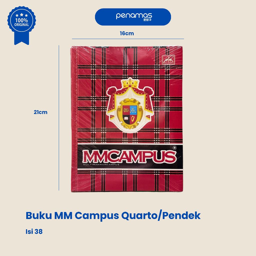 

[ TERMURAH ] BUKU TULIS MM CAMPUS QUARTO / PENDEK / PAK ISI 38 LEMBAR